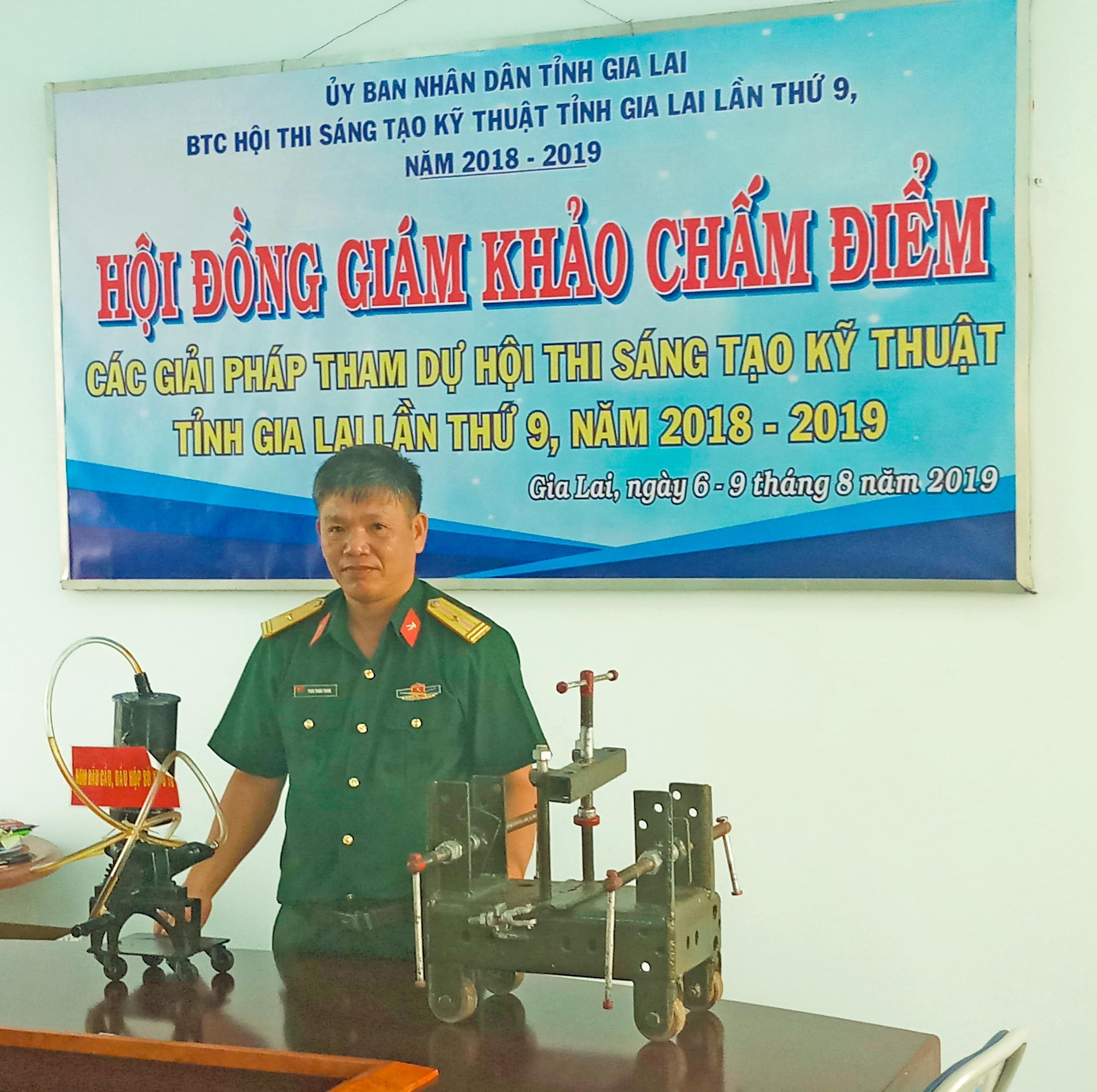 Thiếu tá QNCN Phan Thành Trung đam mê sáng kiến